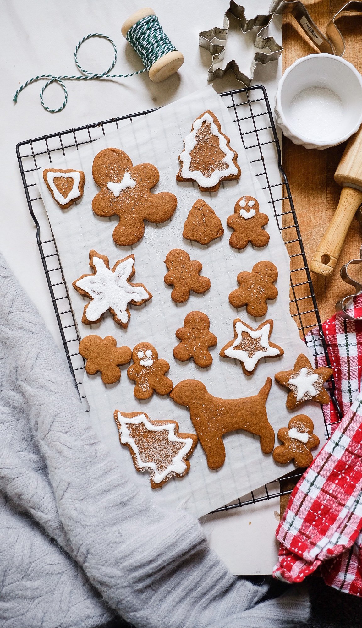 Lifestyle Blog Chocolate and Lace shares recipe for the best gingerbread cookies for cut out shapes.