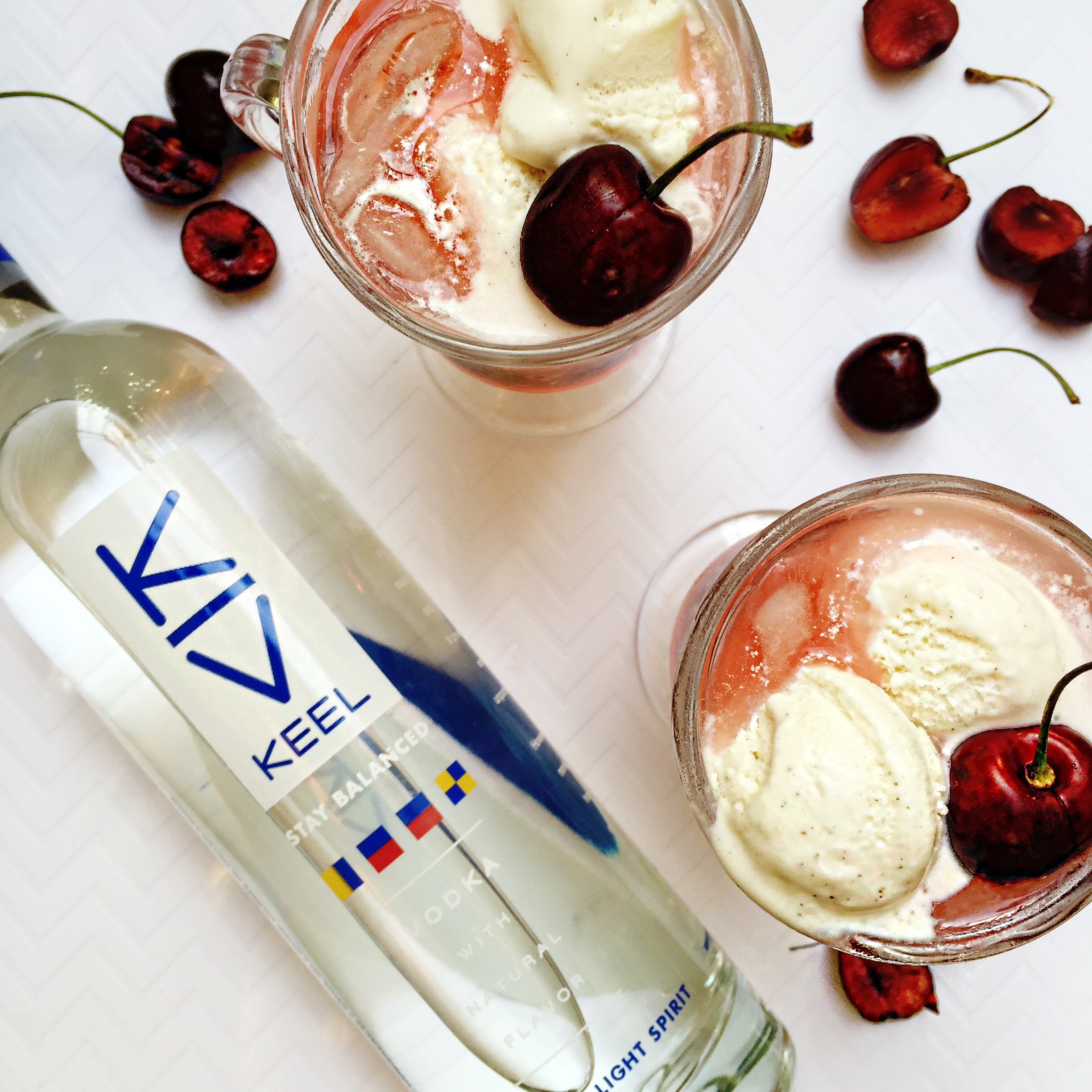 Cherry Floats with KEEL Vodka