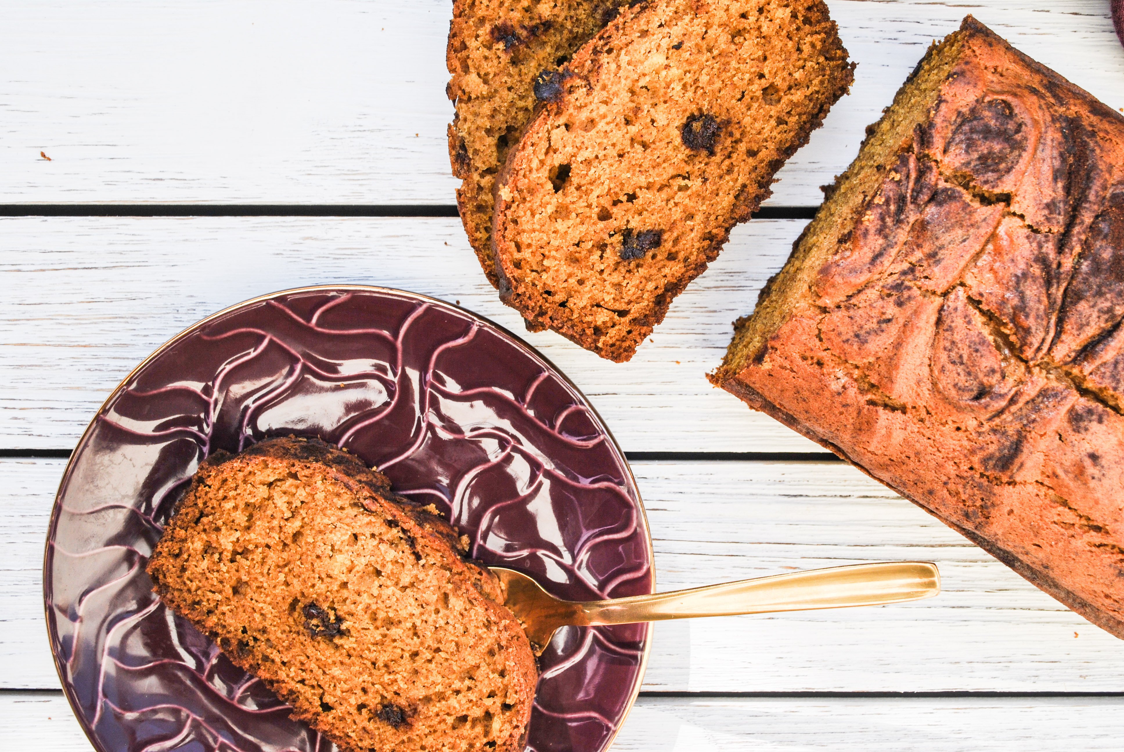 Lifestyle Blogger Chocolate and Lace shares her recipe for Pumpkin Swirl Bread. 