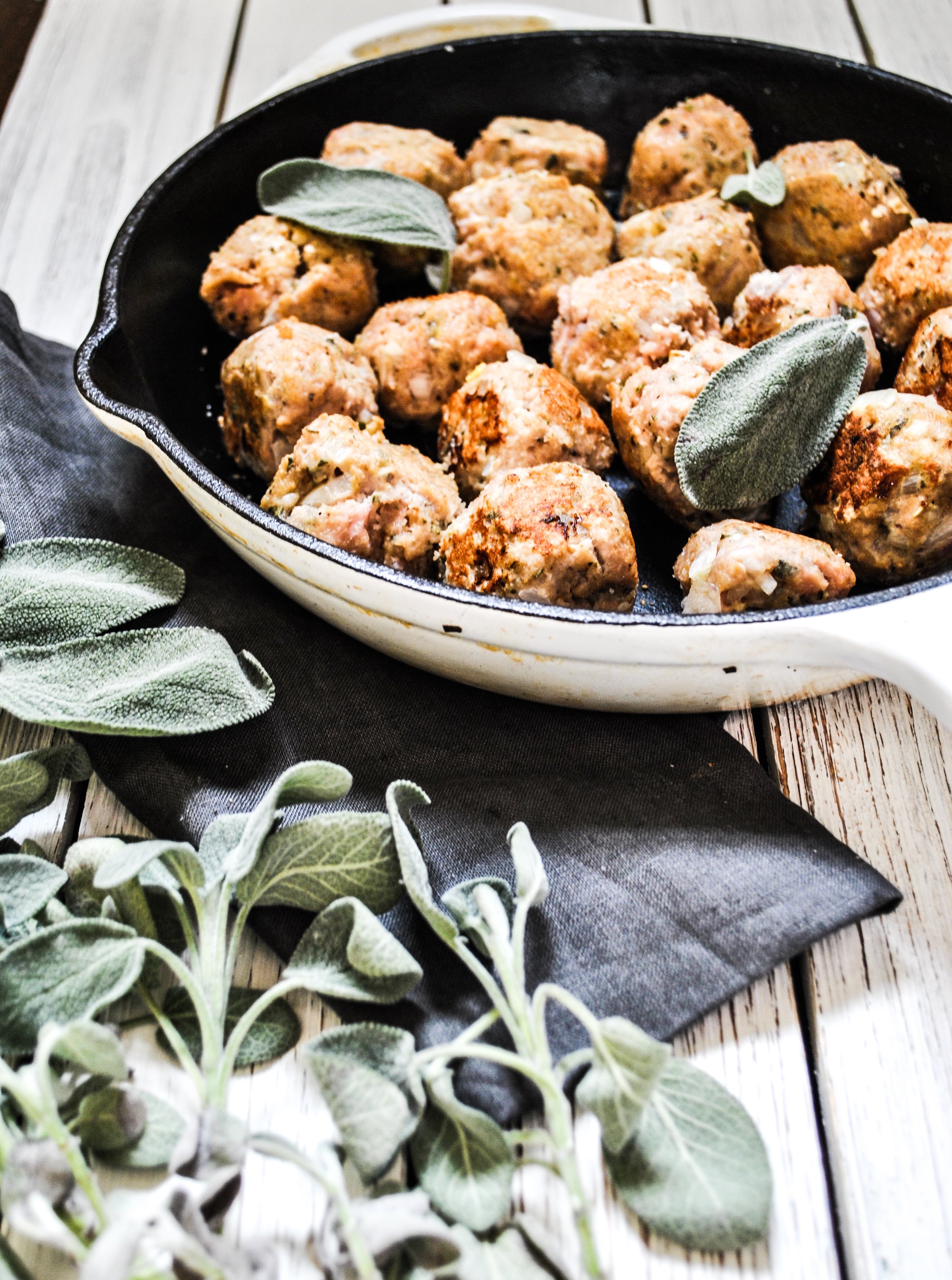 Lifestyle Blogger Chocolate and Lace shares her recipe for Turkey and Sage Meatballs. 