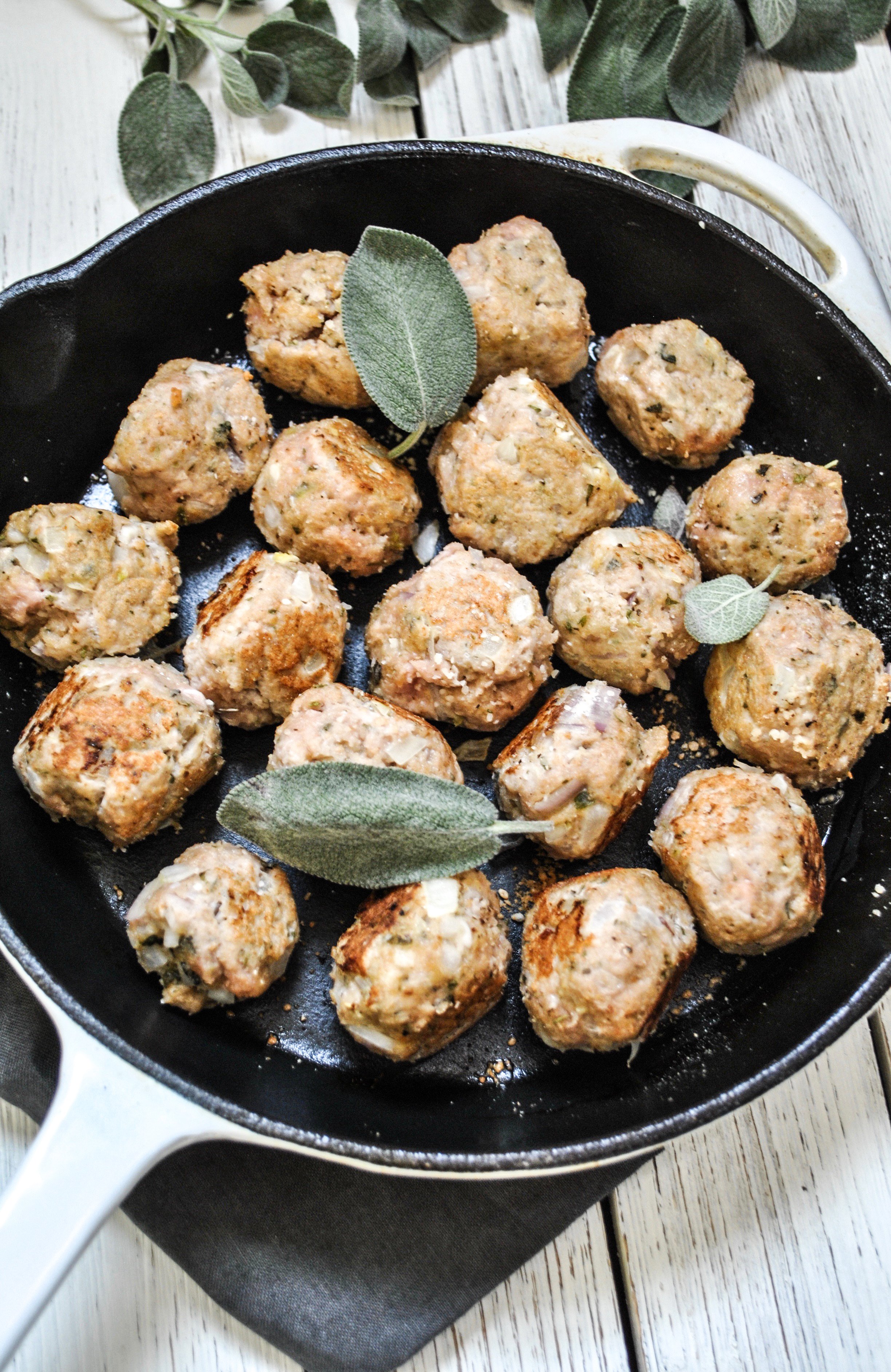 Lifestyle Blogger Chocolate and Lace shares her recipe for Turkey and Sage Meatballs. 