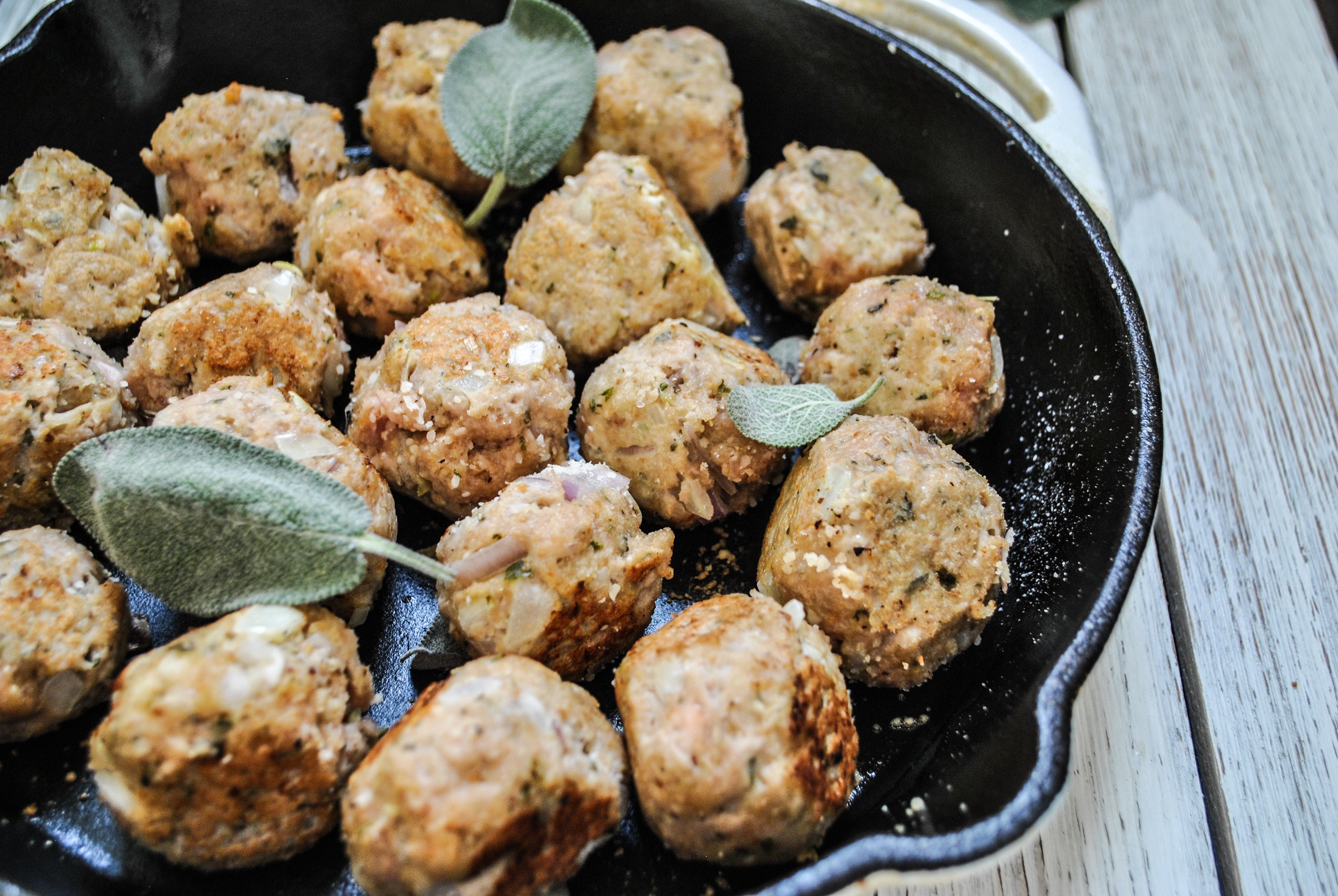 Lifestyle Blogger Chocolate and Lace shares her recipe for Turkey and Sage Meatballs. 