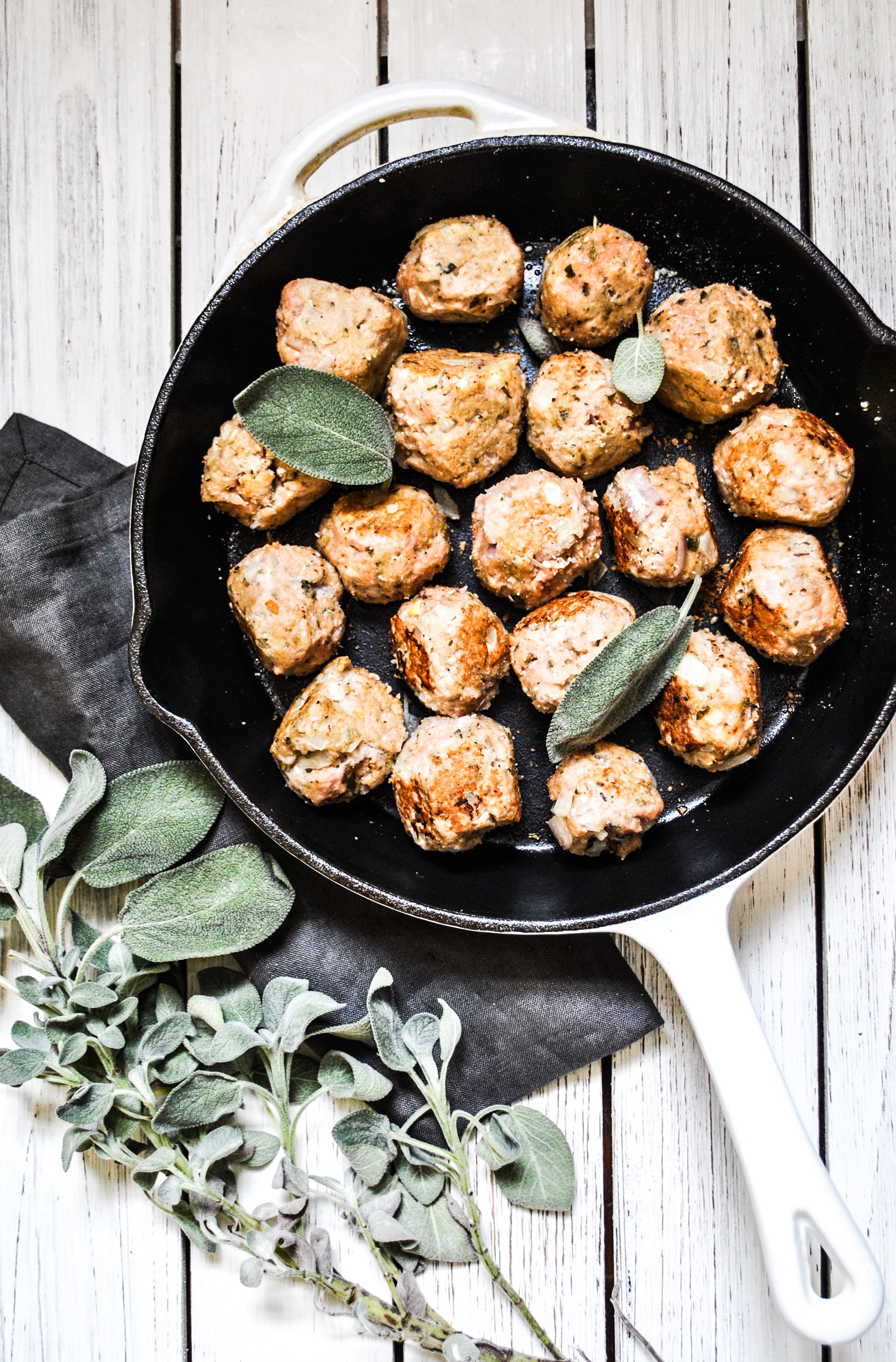 Lifestyle Blogger Chocolate and Lace shares her recipe for Turkey and Sage Meatballs. 