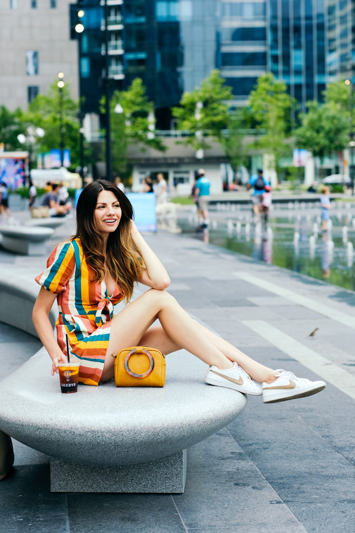 Lifestyle Blogger Chocolate and Lace shares visiting Philadelphia's City Hall and Dilworth Park. 