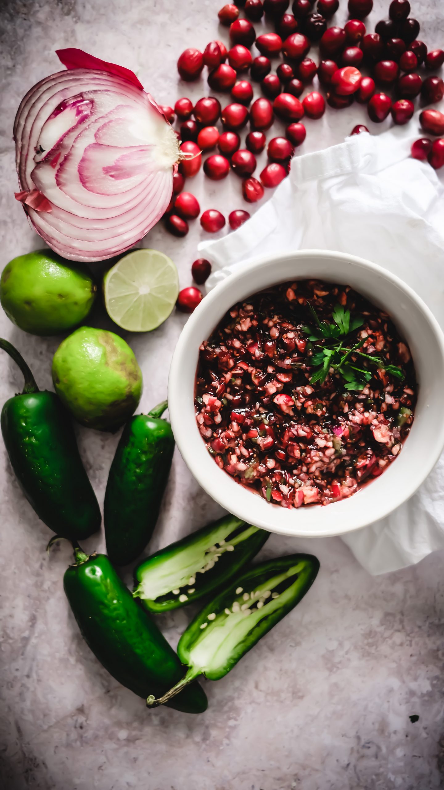 Lifestyle Blogger Chocolate and Lace shares her recipe for Sweet and Spicy Cranberry Jalepeno Salsa