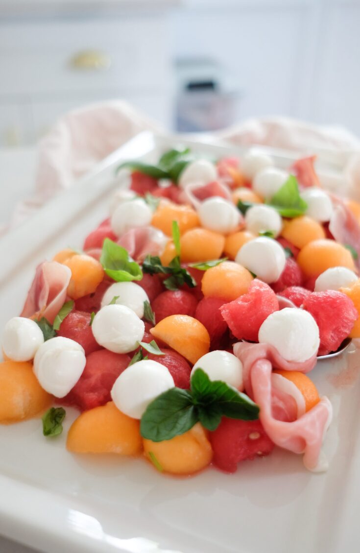 Food Blogger Chocolate and Lace shares her recipe for Melon and Prosciutto Salad