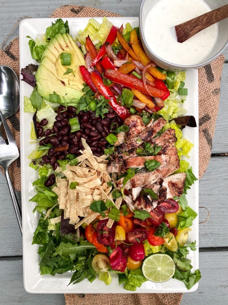 Chocolate and Lace shares her recipe for crunchy Fajita Salad.